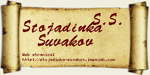 Stojadinka Šuvakov vizit kartica